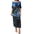 Polynesia Paisley Puletasi Mix Blue Polynesian Pattern LT05 Long Dress Blue - Polynesian Pride