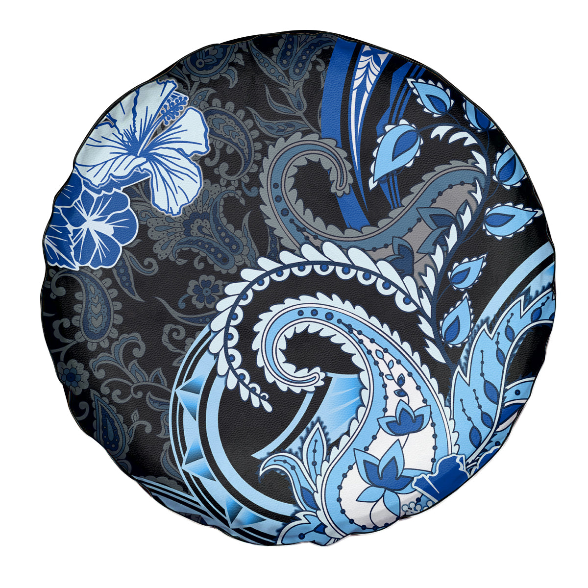 Polynesia Paisley Spare Tire Cover Mix Blue Polynesian Pattern LT05 - Polynesian Pride