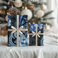 Polynesia Paisley Wrapping Paper Mix Blue Polynesian Pattern LT05 - Polynesian Pride