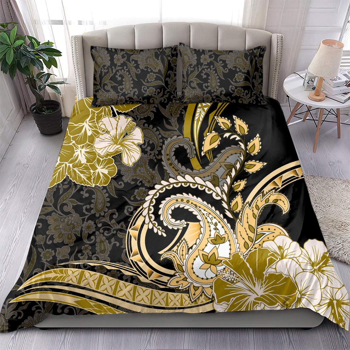 Polynesia Paisley Bedding Set Mix Gold Polynesian Pattern LT05 - Polynesian Pride