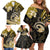 Polynesia Paisley Family Matching Off Shoulder Short Dress and Hawaiian Shirt Mix Gold Polynesian Pattern LT05 - Polynesian Pride