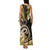 Polynesia Paisley Family Matching Tank Maxi Dress and Hawaiian Shirt Mix Gold Polynesian Pattern LT05 - Polynesian Pride