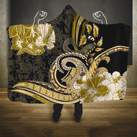 Polynesia Paisley Hooded Blanket Mix Gold Polynesian Pattern LT05 One Size Gold - Polynesian Pride