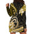 Polynesia Paisley Hoodie Dress Mix Gold Polynesian Pattern LT05 - Polynesian Pride