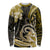 Polynesia Paisley Long Sleeve Shirt Mix Gold Polynesian Pattern LT05 Unisex Gold - Polynesian Pride