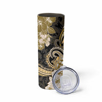 Polynesia Paisley Skinny Tumbler Mix Gold Polynesian Pattern LT05 - Polynesian Pride