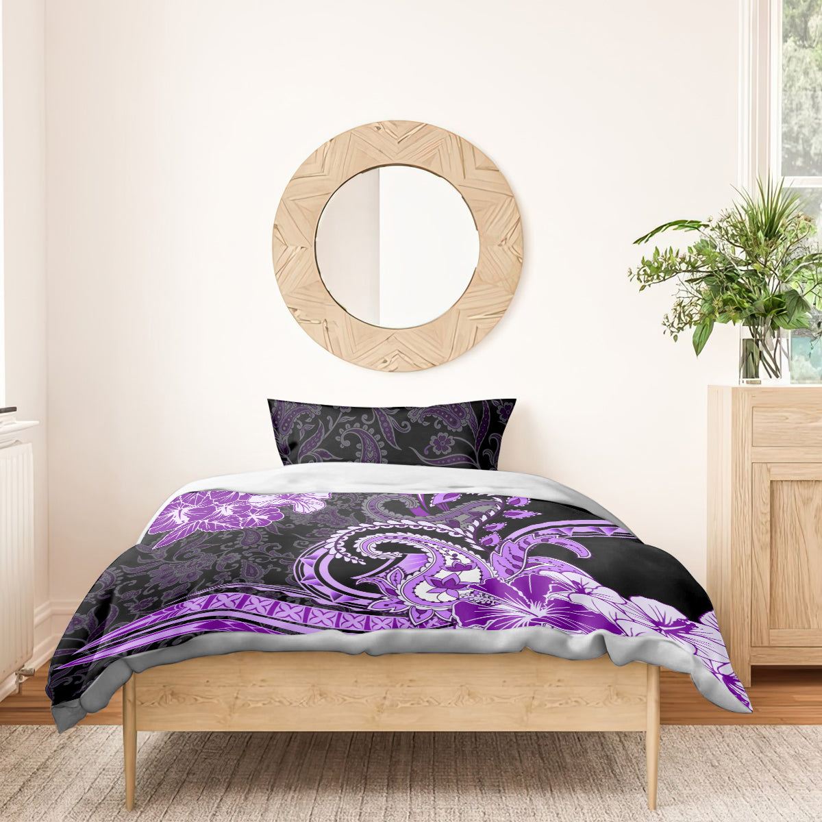 Polynesia Paisley Bedding Set Mix Purple Polynesian Pattern LT05 - Polynesian Pride