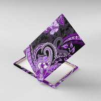 Polynesia Paisley Canvas Wall Art Mix Purple Polynesian Pattern LT05 With Frame Purple - Polynesian Pride