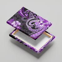 Polynesia Paisley Canvas Wall Art Mix Purple Polynesian Pattern LT05 - Polynesian Pride