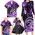 Polynesia Paisley Family Matching Long Sleeve Bodycon Dress and Hawaiian Shirt Mix Purple Polynesian Pattern LT05 - Polynesian Pride