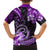 Polynesia Paisley Family Matching Off Shoulder Long Sleeve Dress and Hawaiian Shirt Mix Purple Polynesian Pattern LT05 - Polynesian Pride