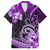 Polynesia Paisley Family Matching Puletasi and Hawaiian Shirt Mix Purple Polynesian Pattern LT05 Dad's Shirt - Short Sleeve Purple - Polynesian Pride