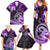 Polynesia Paisley Family Matching Summer Maxi Dress and Hawaiian Shirt Mix Purple Polynesian Pattern LT05 - Polynesian Pride