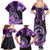 Polynesia Paisley Family Matching Summer Maxi Dress and Hawaiian Shirt Mix Purple Polynesian Pattern LT05 - Polynesian Pride