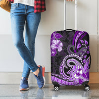 Polynesia Paisley Luggage Cover Mix Purple Polynesian Pattern LT05 - Polynesian Pride