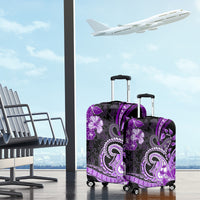 Polynesia Paisley Luggage Cover Mix Purple Polynesian Pattern LT05 - Polynesian Pride