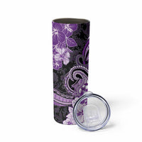 Polynesia Paisley Skinny Tumbler Mix Purple Polynesian Pattern LT05 - Polynesian Pride