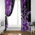 Polynesia Paisley Window Curtain Mix Purple Polynesian Pattern