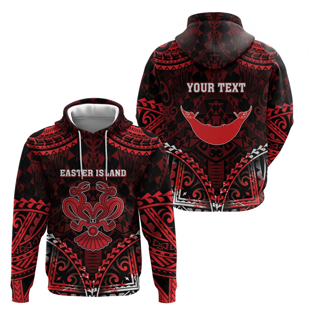 Personalised Easter Island Hoodie Polynesian Pattern Emblem LT05 - Polynesian Pride