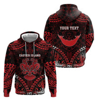 Personalised Easter Island Hoodie Polynesian Pattern Emblem LT05 - Polynesian Pride