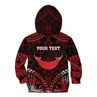 Personalised Easter Island Kid Hoodie Polynesian Pattern Emblem LT05 - Polynesian Pride