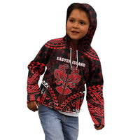 Personalised Easter Island Kid Hoodie Polynesian Pattern Emblem LT05 - Polynesian Pride