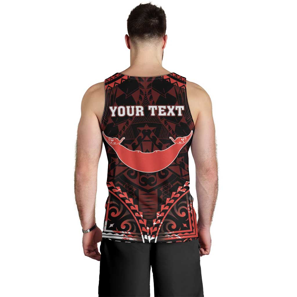 Personalised Easter Island Men Tank Top Polynesian Pattern Emblem LT05 - Polynesian Pride