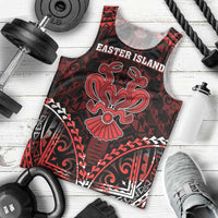 Personalised Easter Island Men Tank Top Polynesian Pattern Emblem LT05 - Polynesian Pride