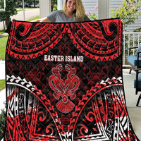 Easter Island Quilt Polynesian Pattern Emblem LT05 Black - Polynesian Pride