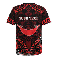 Personalised Easter Island Rugby Jersey Polynesian Pattern Emblem LT05 - Polynesian Pride