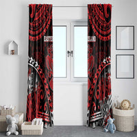 Easter Island Window Curtain Polynesian Pattern Emblem LT05 - Polynesian Pride