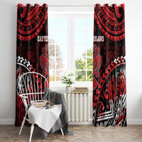 Easter Island Window Curtain Polynesian Pattern Emblem LT05 - Polynesian Pride