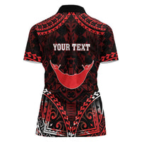 Personalised Easter Island Women Polo Shirt Polynesian Pattern Emblem LT05 - Polynesian Pride