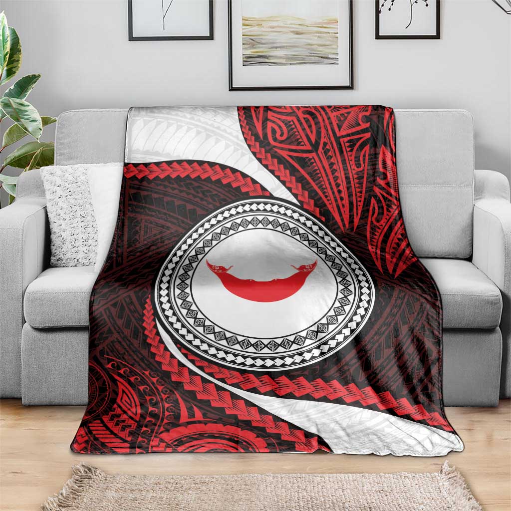 Easter Island Blanket Moai Statues Polynesian Style LT05 - Polynesian Pride