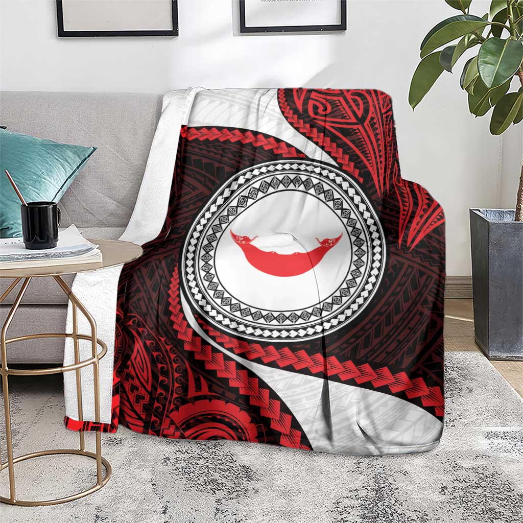 Easter Island Blanket Moai Statues Polynesian Style LT05 - Polynesian Pride