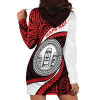 Easter Island Hoodie Dress Moai Statues Polynesian Style LT05 - Polynesian Pride