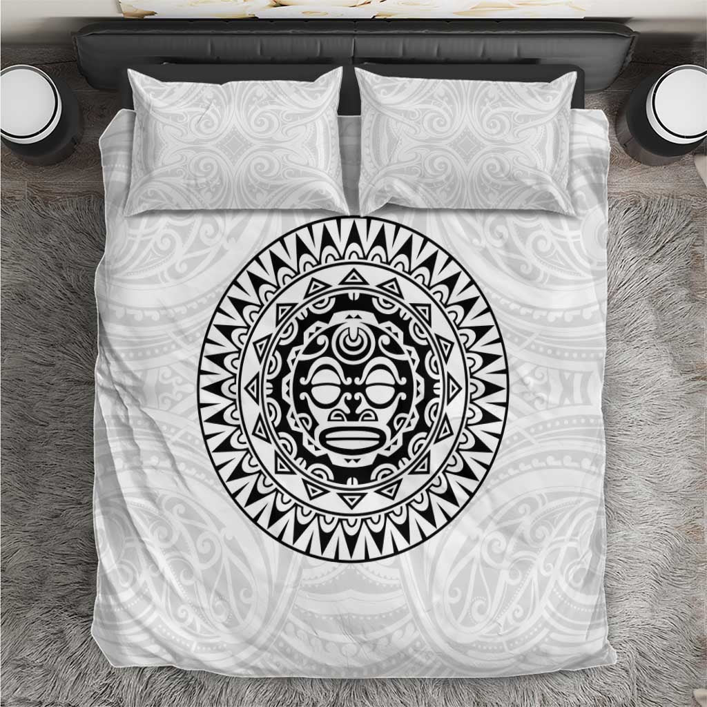 New Zealand Aotearoa Bedding Set Maori Te Mata O Rongokako LT05 White - Polynesian Pride