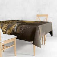 New Zealand Matariki Tablecloth Maori Koru With Humpback Whale Gold LT05 - Polynesian Pride