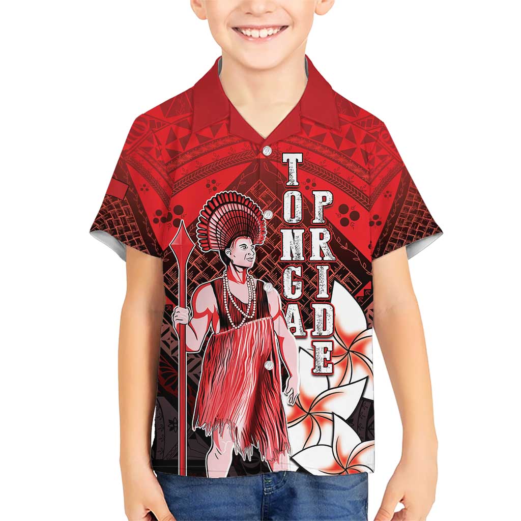 The First King Of Tonga Kid Hawaiian Shirt Tongan Pride LT05 Kid Red - Polynesian Pride