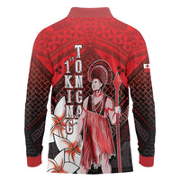 The First King Of Tonga Long Sleeve Polo Shirt Tongan Pride LT05 - Polynesian Pride