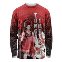 The First King Of Tonga Long Sleeve Shirt Tongan Pride LT05 Unisex Red - Polynesian Pride