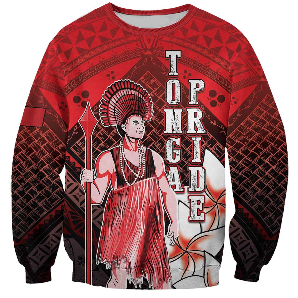 The First King Of Tonga Sweatshirt Tongan Pride LT05 Unisex Red - Polynesian Pride