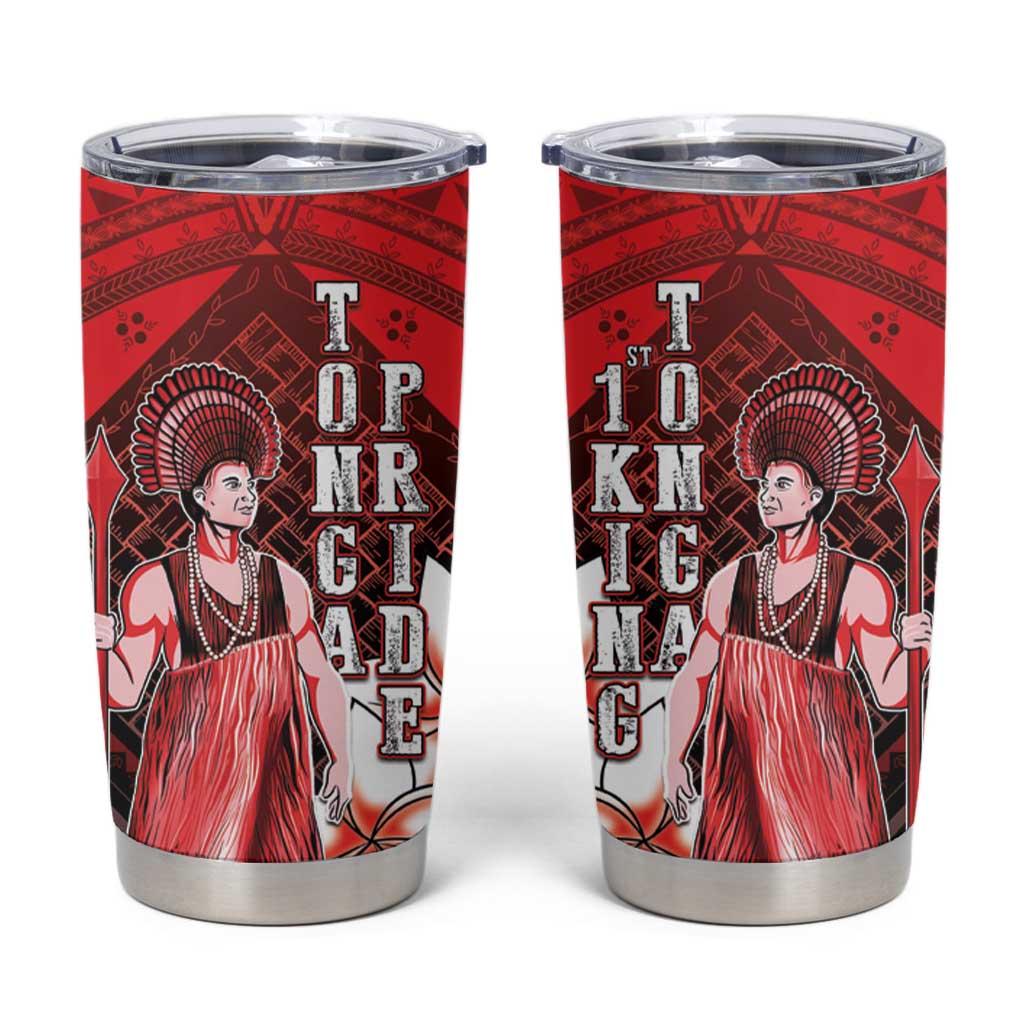 The First King Of Tonga Tumbler Cup Tongan Pride LT05 Red - Polynesian Pride