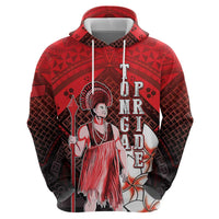 The First King Of Tonga Zip Hoodie Tongan Pride LT05 - Polynesian Pride