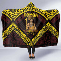 Tonga First King Hooded Blanket Ahoeitu Know Your Roots LT05 One Size Maroon - Polynesian Pride