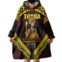 Tonga First King Wearable Blanket Hoodie Ahoeitu Know Your Roots LT05 - Polynesian Pride
