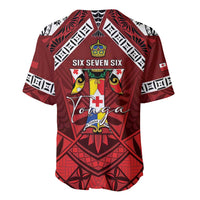 Tonga Emancipation Day Baseball Jersey Tongan Kupesi Pattern LT05 - Polynesian Pride
