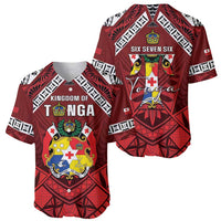 Tonga Emancipation Day Baseball Jersey Tongan Kupesi Pattern LT05 - Polynesian Pride
