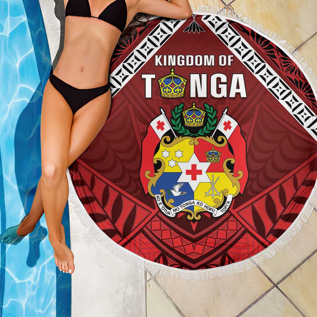 Tonga Emancipation Day Beach Blanket Tongan Kupesi Pattern LT05 - Polynesian Pride