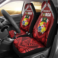 Tonga Emancipation Day Car Seat Cover Tongan Kupesi Pattern LT05 - Polynesian Pride